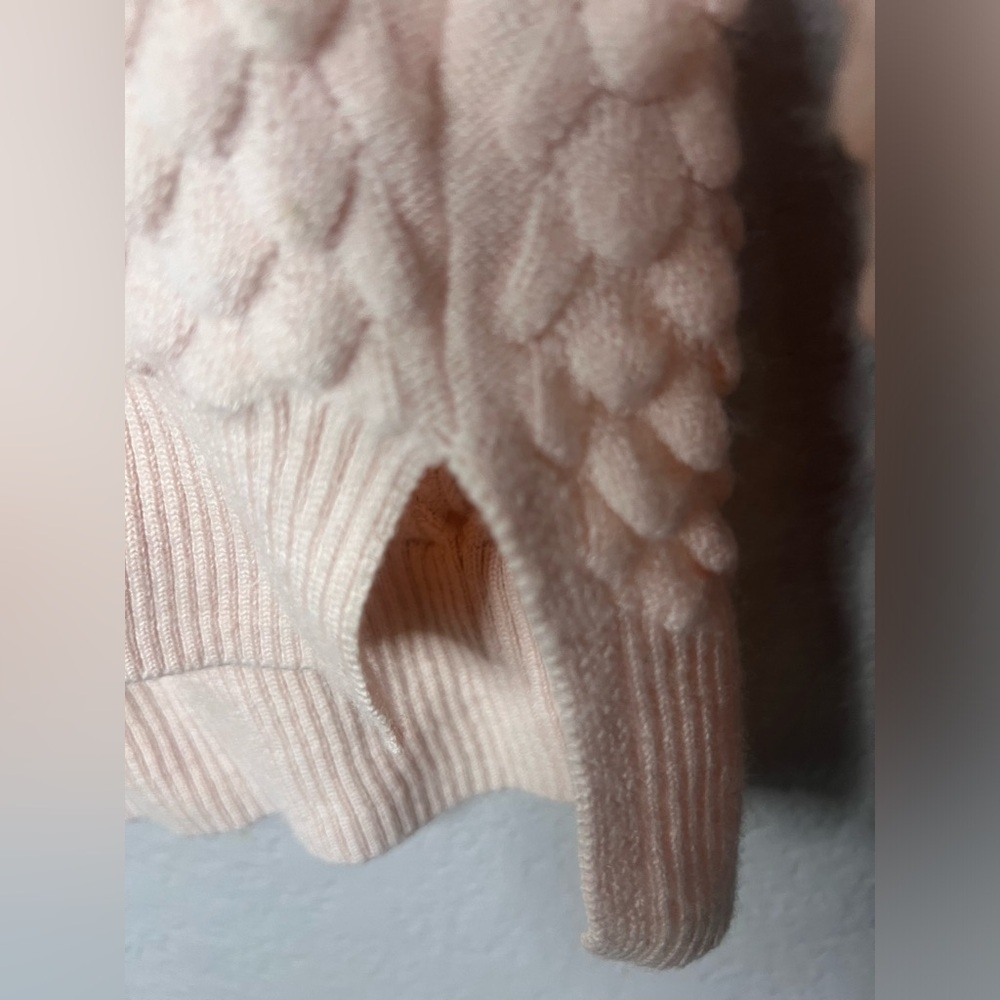French connection | extra Small | Blush pink textured boxy sweater - Picture 4 of 8